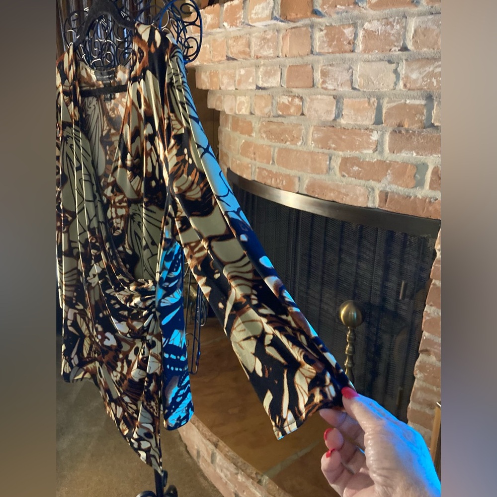 Grace Elements Abstract Pattern Blouse - image 3